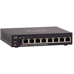 Cisco SG250-08HP Smart Switch with 8 Gigabit Ethernet (GbE) Ports plus 45W PoE, Limited Lifetime Protection (SG250-08HP-K9-NA)