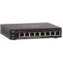 Cisco SG250-08HP Smart Switch with 8 Gigabit Ethernet (GbE) Ports plus 45W PoE, Limited Lifetime Protection (SG250-08HP-K9-NA)