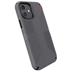 Speck Products Presidio2 Grip iPhone 12, iPhone 12 Pro Case, Graphite Grey/Graphite Grey/Bold Red (138487-9309)