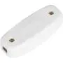Appliance Switch, AC 250V 10A Inline Cord Switch ON/OFF Rocker Switch Table Desk Lamp Cord Cable Switch with LED Indicator Light for Lighting Products (White)