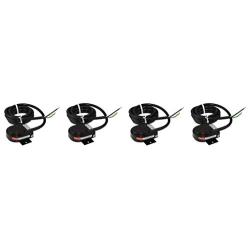 Linemaster 491-SC36MP Compact with Mounting Plate Foot Switch, Electrical, Single Pedal, Momentary, SPDT Wired Normally Open, No Guard, Black (4-(Pack))