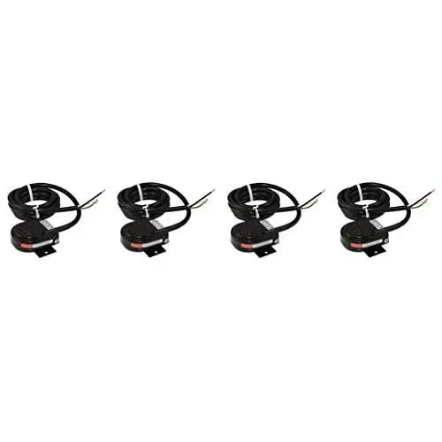 Linemaster 491-SC36MP Compact with Mounting Plate Foot Switch, Electrical, Single Pedal, Momentary, SPDT Wired Normally Open, No Guard, Black (4-(Pack))