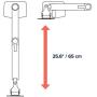 Ergotron LX Stacking Dual Monitor Arm, 13-Inch Pole, Matte Black