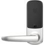 Ultraloq UL3 Fingerprint and Touchscreen Keyless Smart Lever Door Lock (Satin Nickel) | 3-in-1 Keyless Entry | Secure Finger ID | Anti-peep Code | Premium Construction Material | Match Home Aesthetics