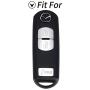 Jazzshion Smart Key Cover Case Jacket Protector Holder for Mazda 3 CX3 CX5 CX7 CX9 SPEED3 3 Buttons Smart Key Fob Remote