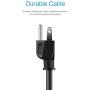 KMC 6-Outlet Surge Protector Power Strip 6 Pack