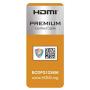Amazon Basics Premium-Certified Braided HDMI Cable - Supports Ethernet, 3D, 4K HDR and ARC (4K@60Hz, 18Gbps) - 3 Foot