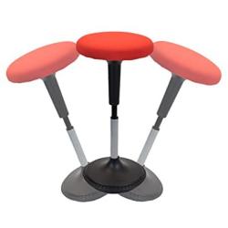 WOBBLE STOOL Standing Desk Balance Chair for Active Sitting. Tall ergonomic adjustable height swiveling leaning perch perching ergonomic sit stand high computer chair swivels 360 for adults kids