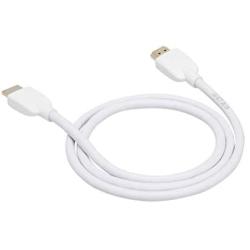 Amazon Basics High Speed 1.4B HDMI Cable - Supports Ethernet, Full HD 3D, 4K HDR and ARC (4K@60Hz, 18Gbps) - 3 Foot, White