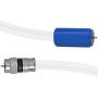 Mediabridge Coaxial Digital Audio/Video Cable (4 Foot) – Triple Shielded F-Pin to F-Pin with Easy Grip Connector Caps - White
