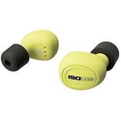 ISOtunes FREE True Wireless Earplug Earbuds, 22 dB Noise Reduction Rating, 21 Hour Battery, Noise Cancelling Mic, OSHA Compliant Bluetooth Hearing Protector (Safety Yellow)