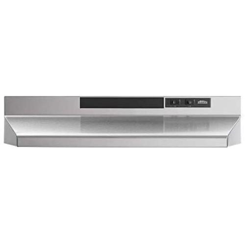 Broan-NuTone F402404 Insert with Light, Exhaust Fan for Under Cabinet Two-Speed Four-Way Convertible Range Hood, 24-Inch, Stainless Steel - 1