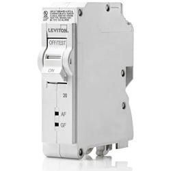 Leviton LB120-DF 20 Amp, 1-Pole Plug-on AFCI/GFCI Branch Circuit Breaker, 120 VAC,White
