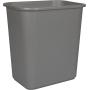 Storex Medium Waste Basket, 15 x 10.5 x 15 Inches, Gray, Case of 6 (STX00711U06C)