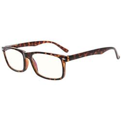 Eyekepper Computer Reading Glasses Blue Light Filter Reader Eyeglasses Blue Glare Blocking Men Women, Tortoiseshell