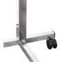 Vaunn Medical Adjustable Tilt Overbed Bedside Table with Wheels for Hospital and Home Use