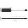 AUKEY USB C Hub Ultra Slim USB C Adapter with 4 USB 3.0 Ports USB Type C Hub for MacBook Pro, Google Chromebook Pixelbook, XPS, Samsung S9/S8 and More USB Type C Devices (Black)