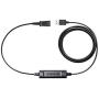 Call Center Headset Quick Disconnect QD Cable to USB Plug Adapter with Mute + Volume Control Compatible with Plantronics Headset QD Connector Plug to Any Computer Laptop VOIP Softphone