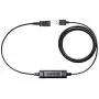 Call Center Headset Quick Disconnect QD Cable to USB Plug Adapter with Mute + Volume Control Compatible with Plantronics Headset QD Connector Plug to Any Computer Laptop VOIP Softphone
