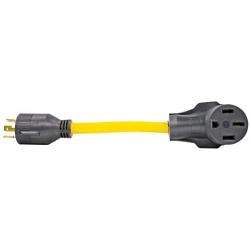 Quick Products QP-G30A350F012 Generator Adapter Cord - 30A Generator 3-Pin to 50A Female, 12''