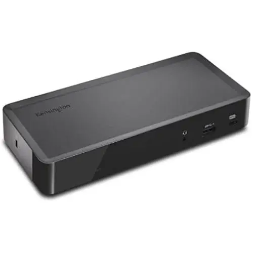 Kensington SD4700P USB-C or USB-A - 60W PD - Dual Display Docking Station with Power Delivery for Windows PCs, Surface Pro, Surface Laptops, and MacBooks - TAA Compliant (K38240NA)
