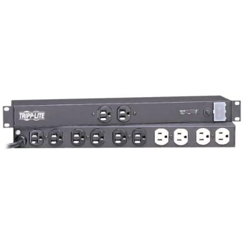 Tripp Lite Isobar Surge Protector Rackmount 12 Outlet 15 Cord Metal 1URM Model IBAR12
