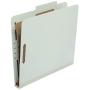 Amazon Basics Classification Folder- 100% Recycled, 1 Divider, 2-Inch Embedded, Letter, Light Green, 10-Pack