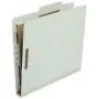 Amazon Basics Classification Folder- 100% Recycled, 1 Divider, 2-Inch Embedded, Letter, Light Green, 10-Pack