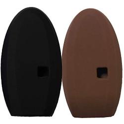KOSMIQ Silicone 5buttons Smart Key Fob Remote Skin Cover Case Protector Keyless Entry Jacket Compatible with 2018 2017 Nissan Armada Murano Rogue Maxima Altima Sedan Pathfinder KR5S