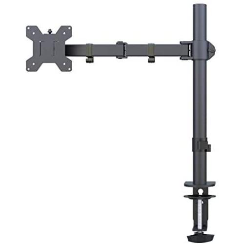 Suptek Fully Adjustable Single Monitor Stand Mount Fits One Screen 13-32 inch 22lbs for Monitor Computer Screen 13 15 17 19 20 22 23 24 26 27 30 32 inch VESA 75 100 (MD9421)