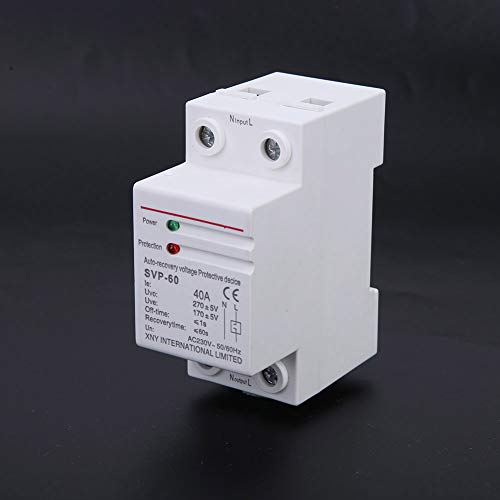 Professinal Voltage Protector Relay, Durable Voltage Reconnect, Electronic Overvoltage and Undervoltage Protection for Protect Safety of Electrical Equipment