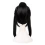 MapofBeauty Cosplay Oblique Bangs Long Gripper Ponytail Ancient Style Hair Wig (Black)