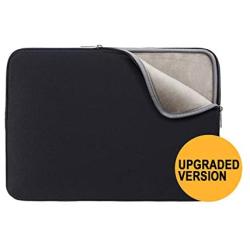 RAINYEAR 11-11.6 Inch Laptop Sleeve Protective Case Soft Lining Carrying Bag Padded Zipper Cover Compatible with 11.6'' MacBook Air for 11'' Notebook Computer Tablet Chromebook(Black,Upgraded Version)
