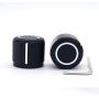 Taiss / 2pcs Black Aluminum Rotary Electronic Control Potentiometer Knob For 6 mm Diameter Shaft, Volume Control Knob, Audio knob, Guitar Knob，Switch Knob, 19mm dia. x 17mm height Knob-1