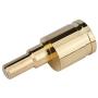 1/0 Gauge to 4 Gauge Wire Reducer 2pcs Car Audio Amp Input Reducer Adapter Brass with Gold Plated