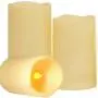 Outdoor Weatherproof Flameless Candles with Timer – SWEETIME Battery Operated Candles with Flickering Flame, Led Electronic Candles for Party Decor.
