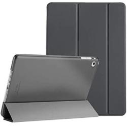 ProCase Smart Case for iPad Air 2 (2014 Release), Ultra Slim Lightweight Stand Protective Case Shell with Translucent Frosted Back Cover for Apple iPad Air 2 (A1566 A1567) -Grey
