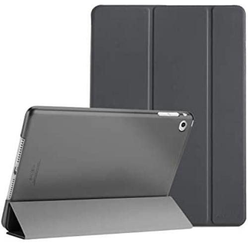 ProCase Smart Case for iPad Air 2 (2014 Release), Ultra Slim Lightweight Stand Protective Case Shell with Translucent Frosted Back Cover for Apple iPad Air 2 (A1566 A1567) -Grey