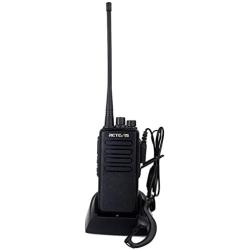 Retevis RT1 Walkie Talkies for Adults Long Range High Power Two-Way Radio with Earpiece Headset Dual Antenna(1 Pack)