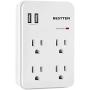 BESTTEN Wall Outlet Surge Protector with 2 USB Charging Ports (5V/2.4A) and 4 AC Outlets, 15A/125V/1875W, ETL Certified, White BESTTEN Wall Outlet Surge Protector with 2 USB Charging Ports (5V/2.4A) and 4 AC Outlets, 15A/125V/1875W, ETL Certified, White