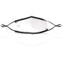 SonoMask for Women (Ear Loop, Black) Nose Clip Inside Wire Reusable Dual Layer Face Masks, by Sonovia Made in Israel