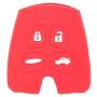 SEGADEN Silicone Cover Protector Case Holder Skin Jacket Compatible with SAAB 9-3 9-5 4 Button Remote Key Fob CV2760 Red
