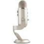 Blue Yeti USB Mic for Recording & Streaming on PC and Mac, 3 Condenser Capsules, 4 Pickup Patterns, Headphone Output and Volume Control, Mic Gain Control, Adjustable Stand, Plug & Play - Platinum