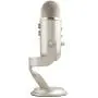 Blue Yeti USB Mic for Recording & Streaming on PC and Mac, 3 Condenser Capsules, 4 Pickup Patterns, Headphone Output and Volume Control, Mic Gain Control, Adjustable Stand, Plug & Play - Platinum