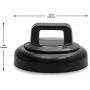Jartly Magnetic Cable Tie Mount,10 Pack with Zip Ties, Black, Holds 10 Pounds, Industrial Office Automotive Fasteners