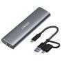 Anker PowerExpand M.2 NVMe and SATA SSD Enclosure Adapter, USB 3.1 Gen2 10Gbps, USB C and Thunderbolt 3 Compatible, Supports M or B&M Keys, and Size 2230/2242 / 2260/2280 SSDs