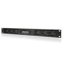 AC Infinity CLOUDPLATE T1, Rack Mount Fan Panel 1U, Exhaust Airflow, for Cooling AV, Home Theater, Network 19” Racks