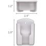 EIKS 2 Pack Remote Holder Controller Rack, Two Way Wall Mounting - Using Adhensive Tape or Drilling Holes (White)