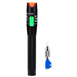 30KM Aluminium Visual Fault Locator Fiber Tester Detector Meter Universal Connector FC Male to LC Female Adapter for CATV Telecommunications