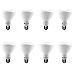EcoSmart 75-Watt Equivalent BR30 Dimmable LED Light Bulb Daylight (8-Pack)